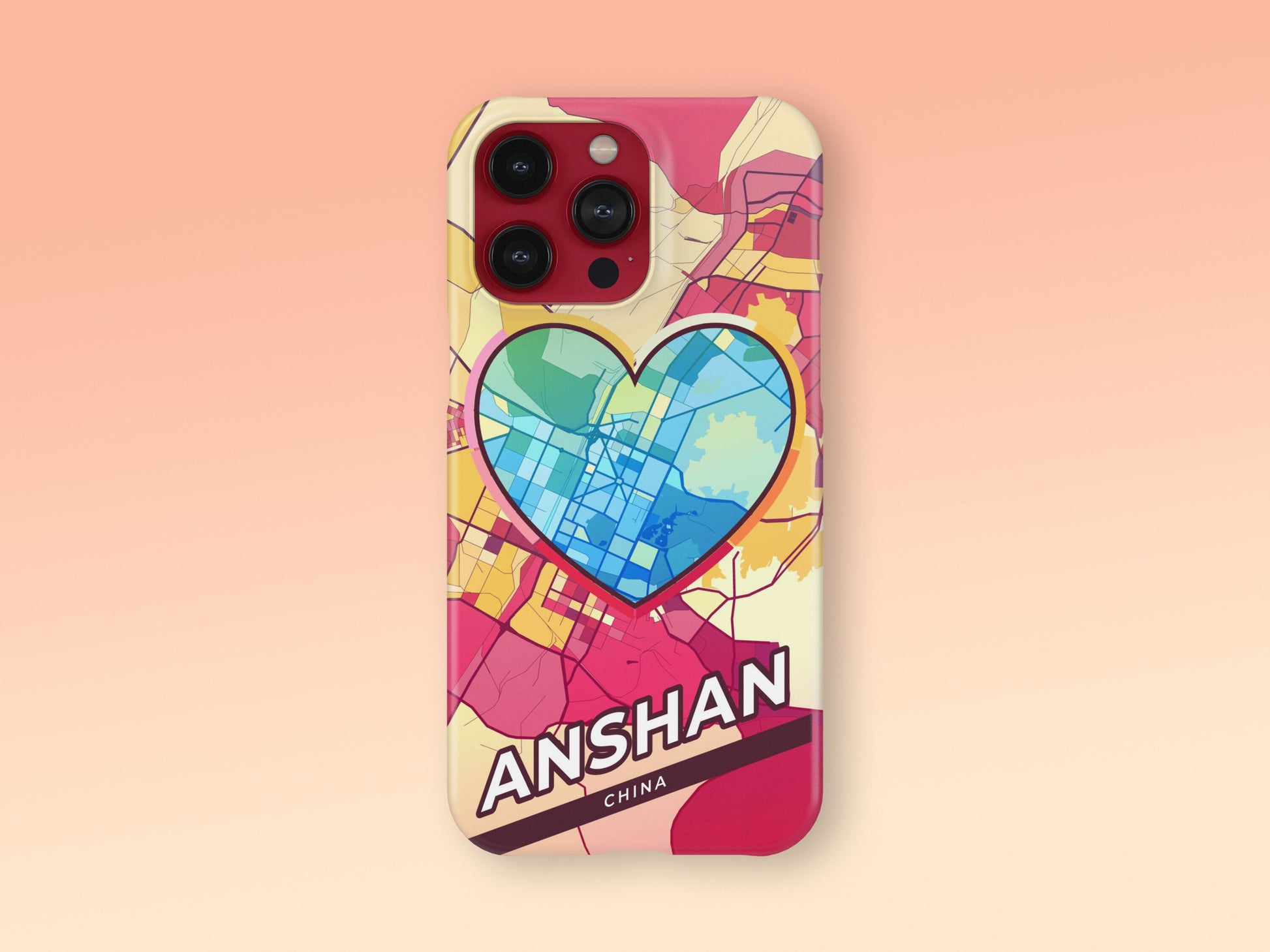 Anshan China slim phone case with colorful icon. Birthday, wedding or housewarming gift. Couple match cases. 2