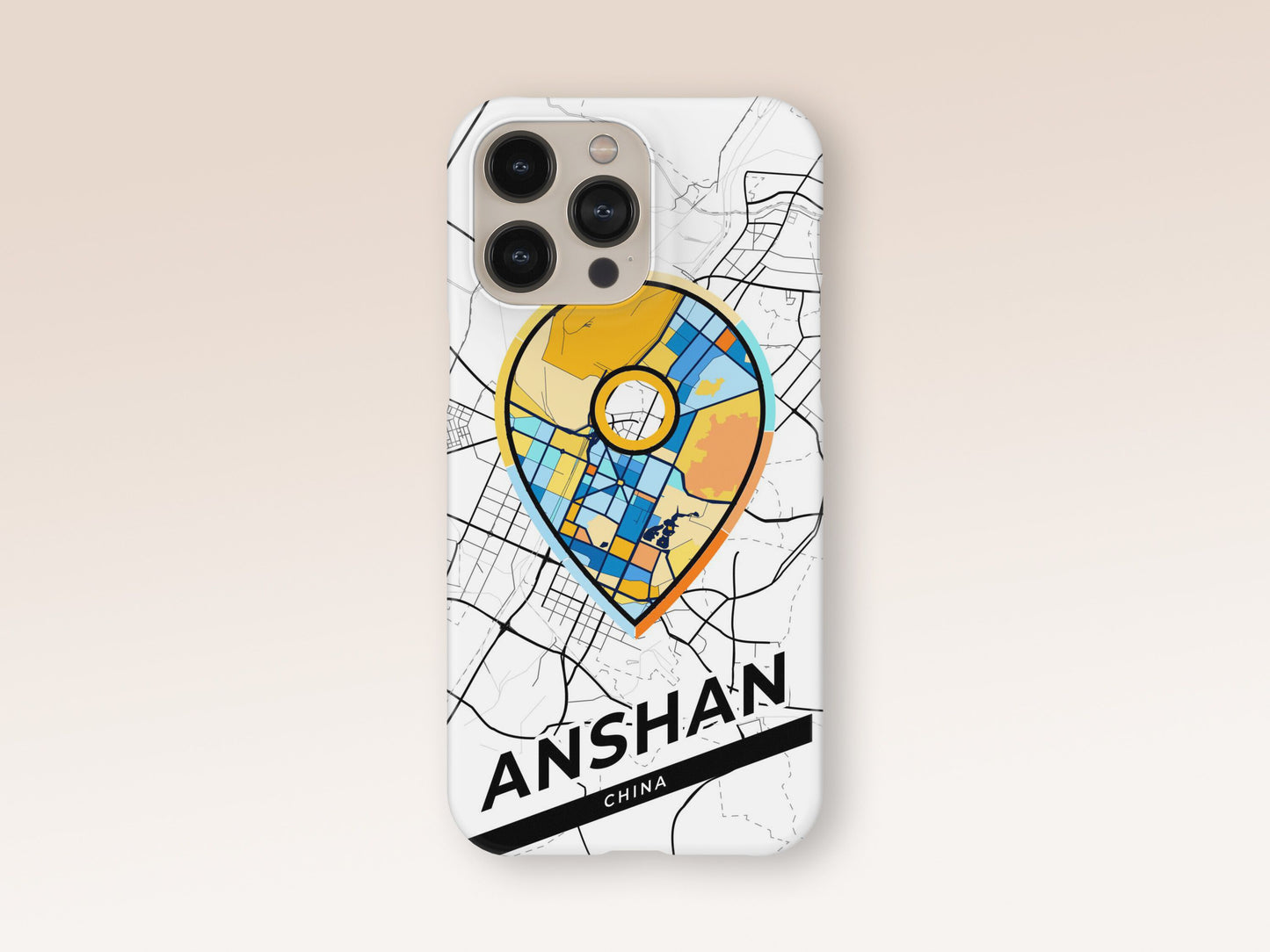 Anshan China slim phone case with colorful icon. Birthday, wedding or housewarming gift. Couple match cases. 1