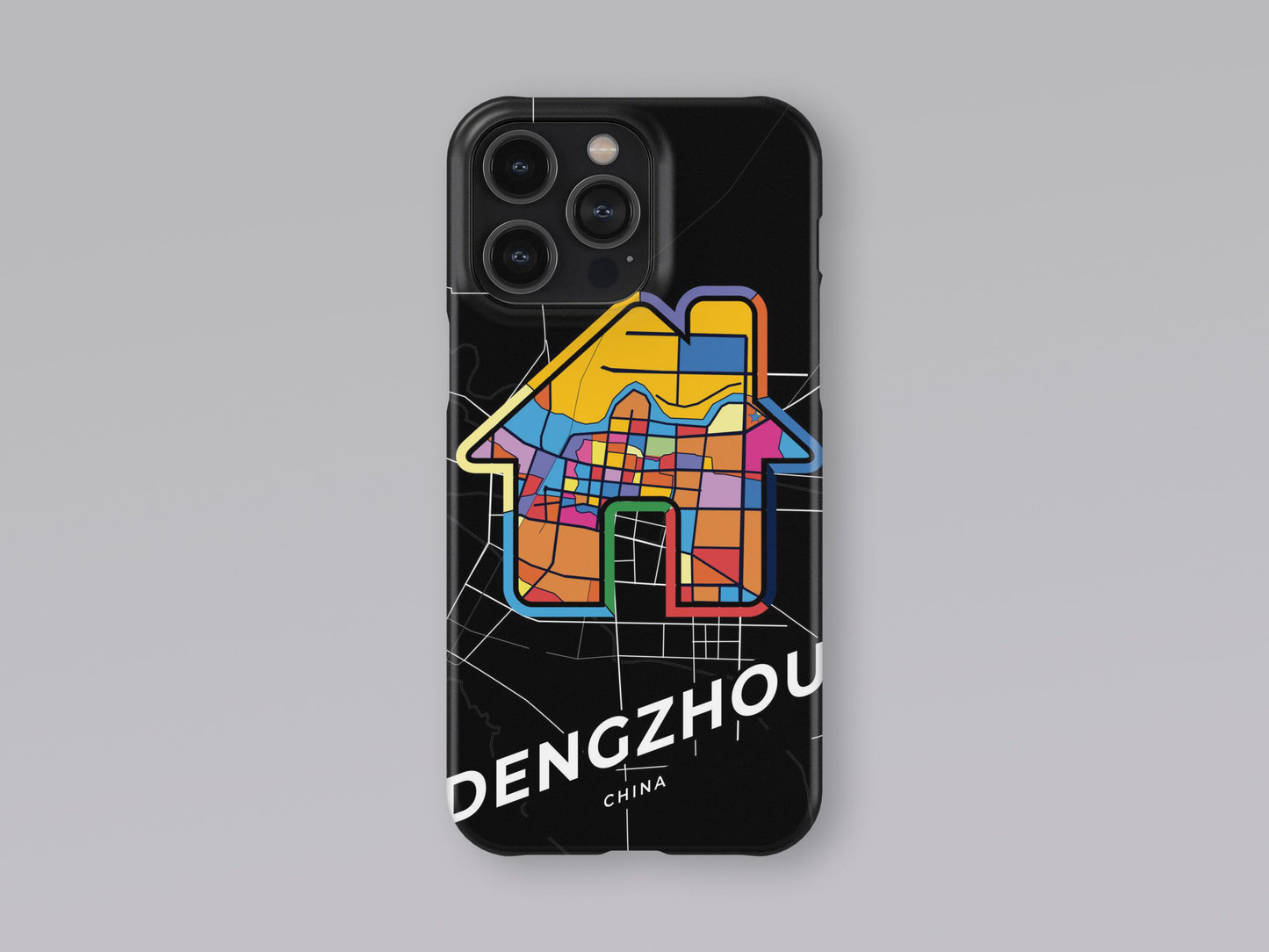 Dengzhou China slim phone case with colorful icon. Birthday, wedding or housewarming gift. Couple match cases. 3
