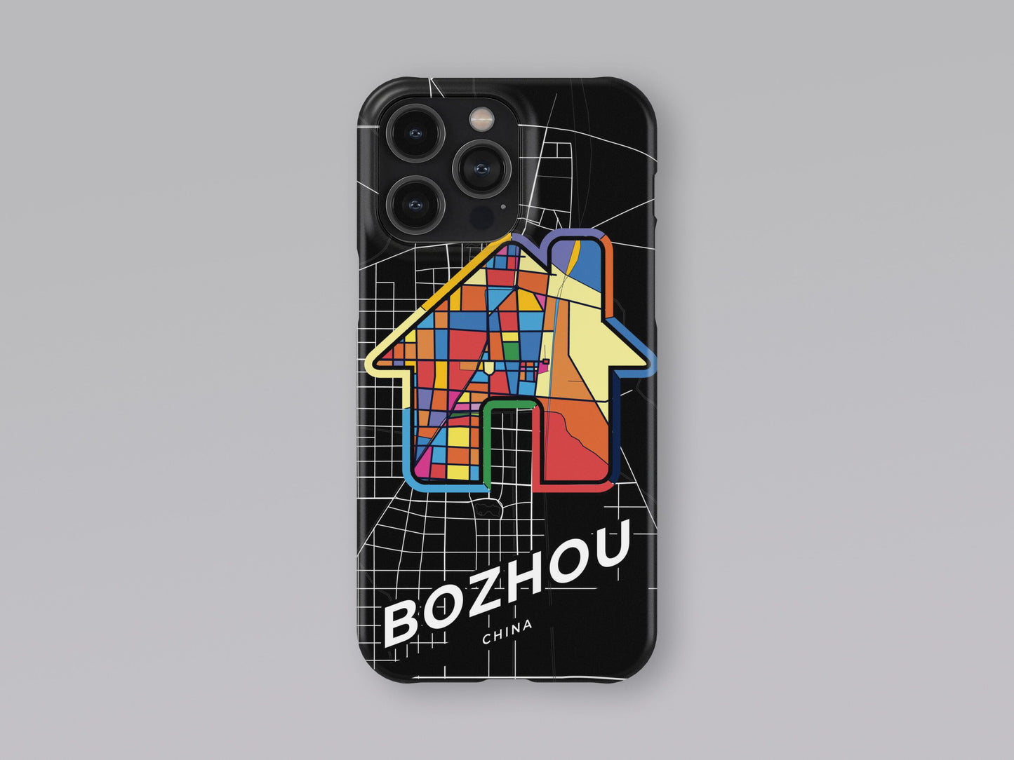Bozhou China slim phone case with colorful icon. Birthday, wedding or housewarming gift. Couple match cases. 3