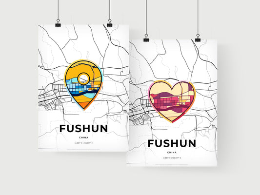 Fushun China art print for couples