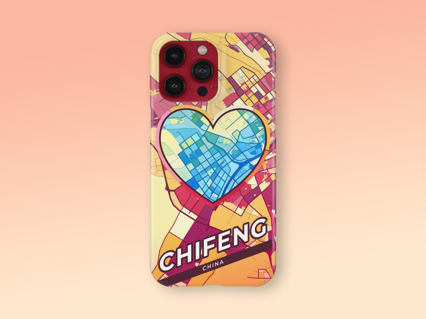 Chifeng China slim phone case with colorful icon. Birthday, wedding or housewarming gift. Couple match cases. 2
