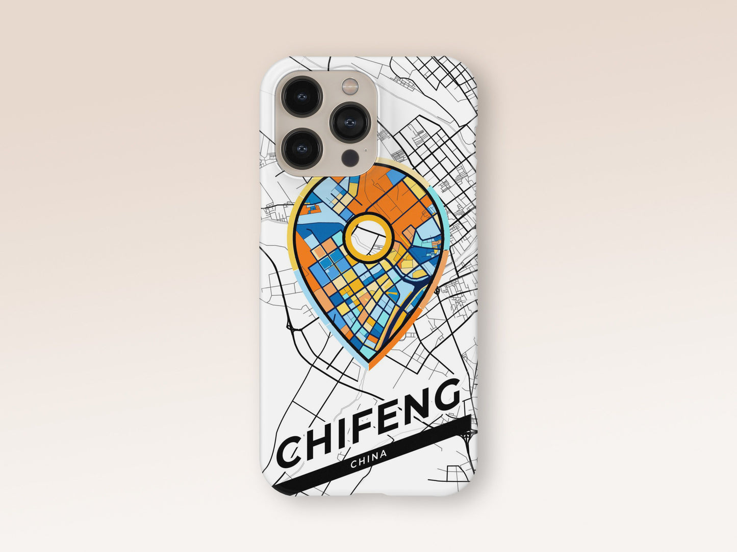 Chifeng China slim phone case with colorful icon. Birthday, wedding or housewarming gift. Couple match cases. 1