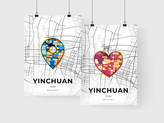 Yinchuan China art print for couples