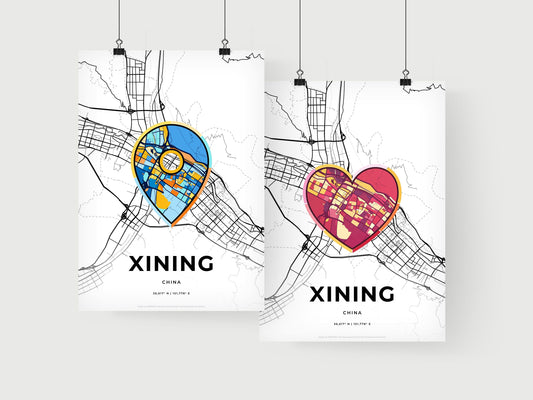 Xining China art print for couples