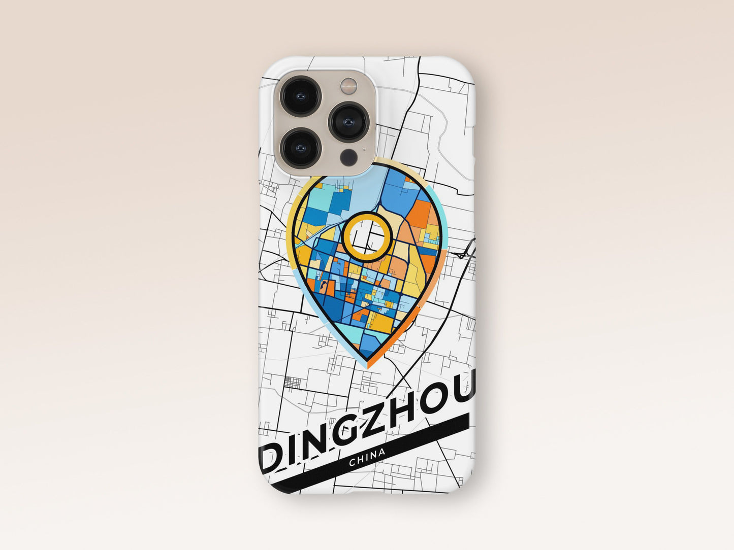 Dingzhou China slim phone case with colorful icon. Birthday, wedding or housewarming gift. Couple match cases. 1