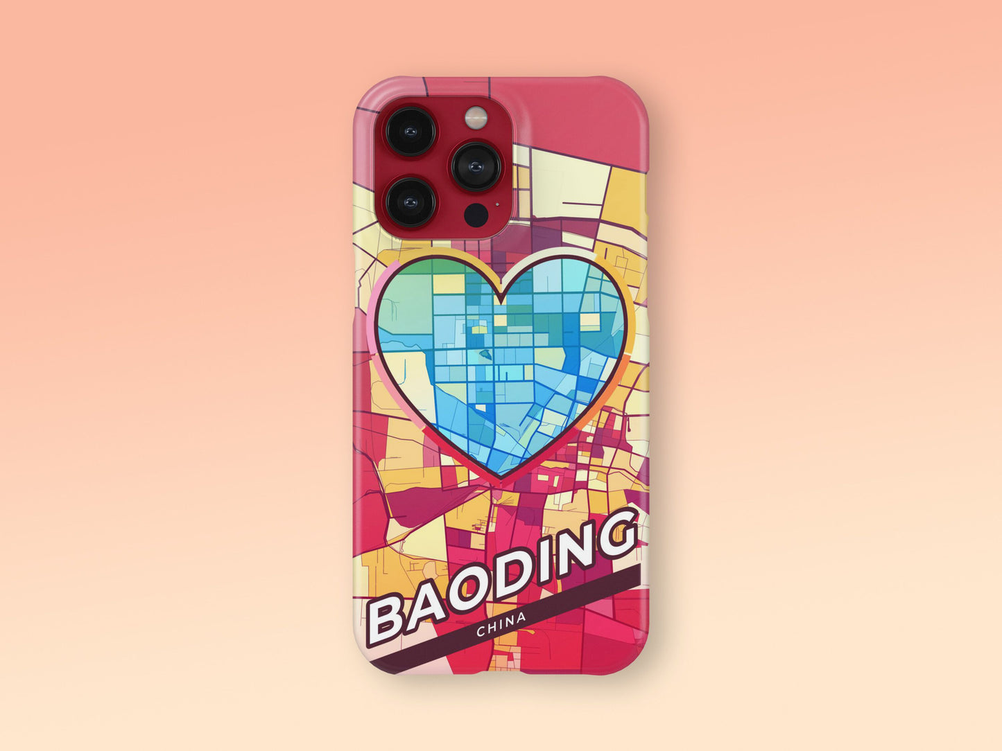Baoding China slim phone case with colorful icon. Birthday, wedding or housewarming gift. Couple match cases. 2