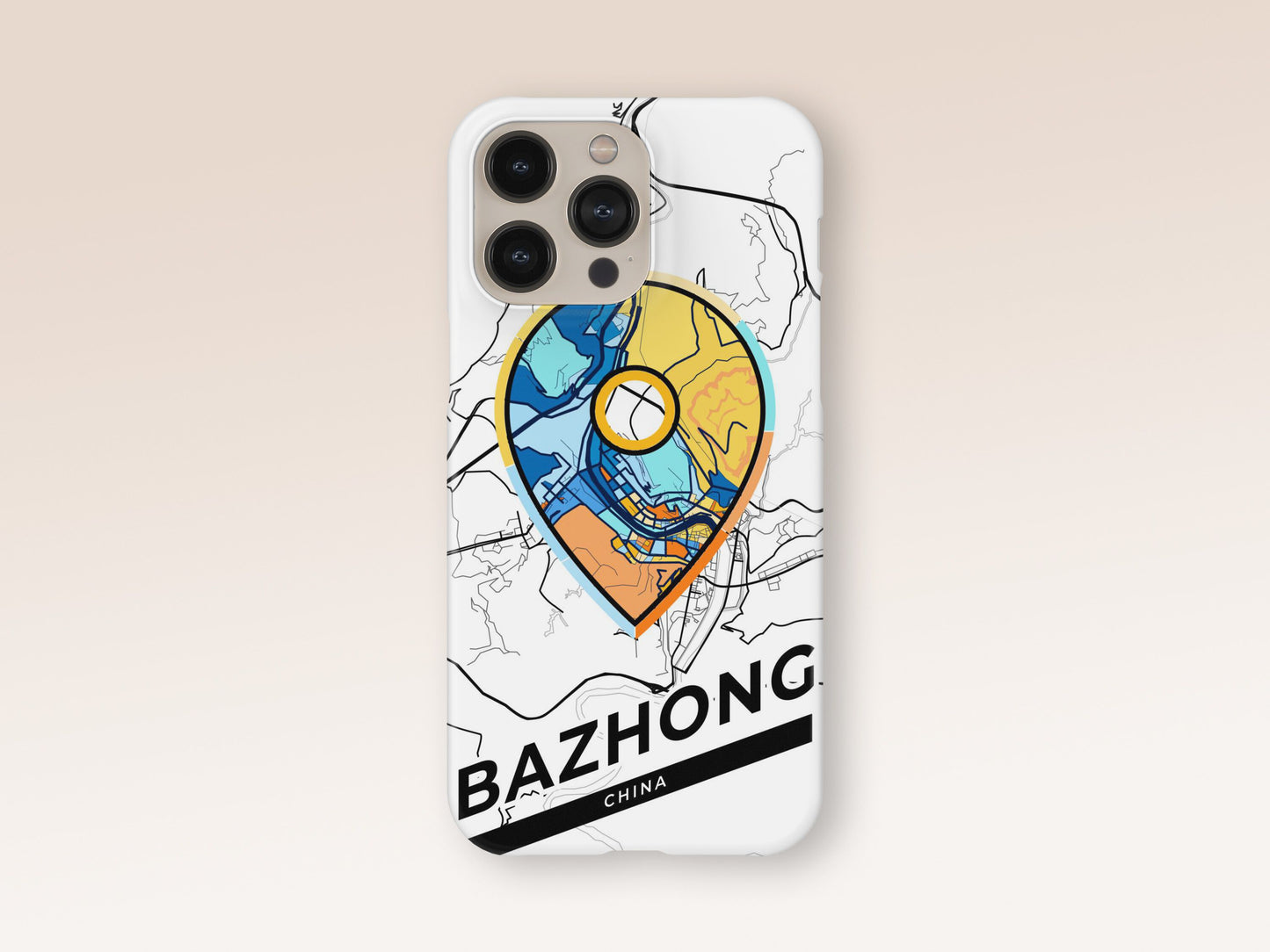 Bazhong China slim phone case with colorful icon. Birthday, wedding or housewarming gift. Couple match cases. 1