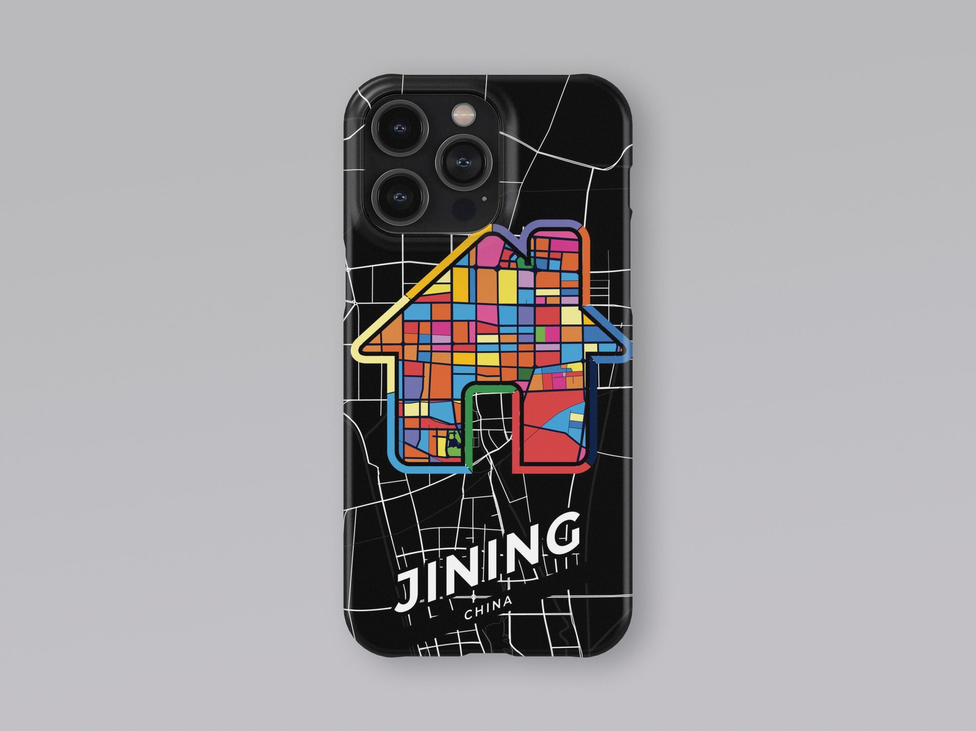 Jining China slim phone case with colorful icon. Birthday, wedding or housewarming gift. Couple match cases. 3