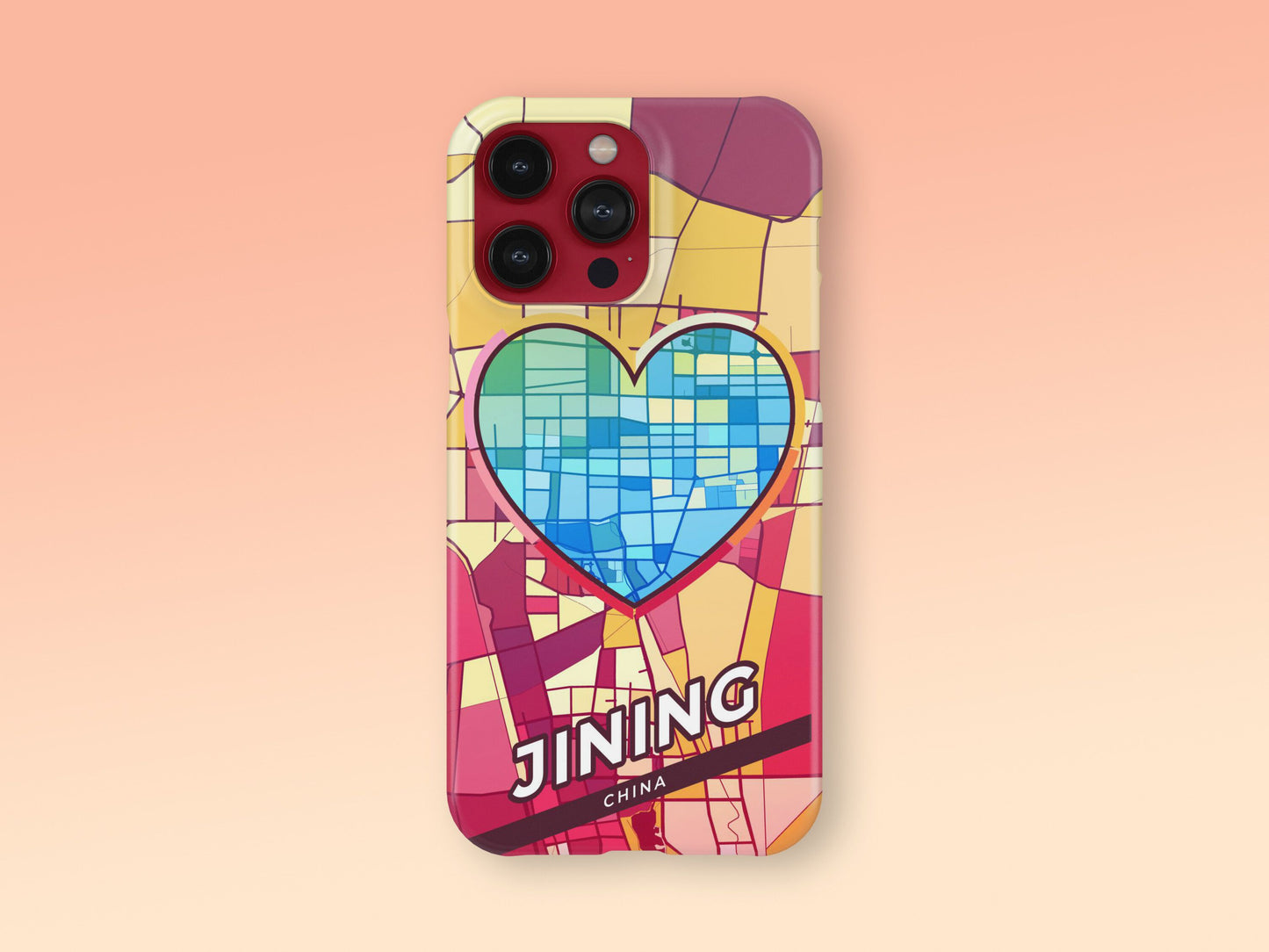 Jining China slim phone case with colorful icon. Birthday, wedding or housewarming gift. Couple match cases. 2