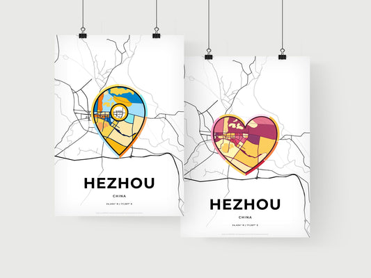 Hezhou China art print for couples