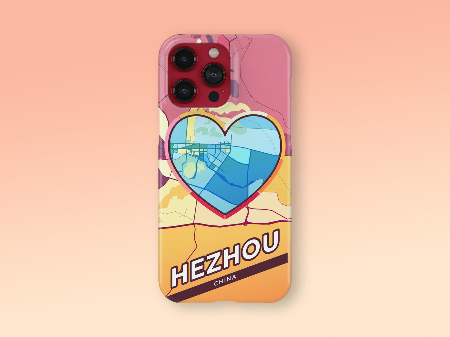 Hezhou China slim phone case with colorful icon. Birthday, wedding or housewarming gift. Couple match cases. 2