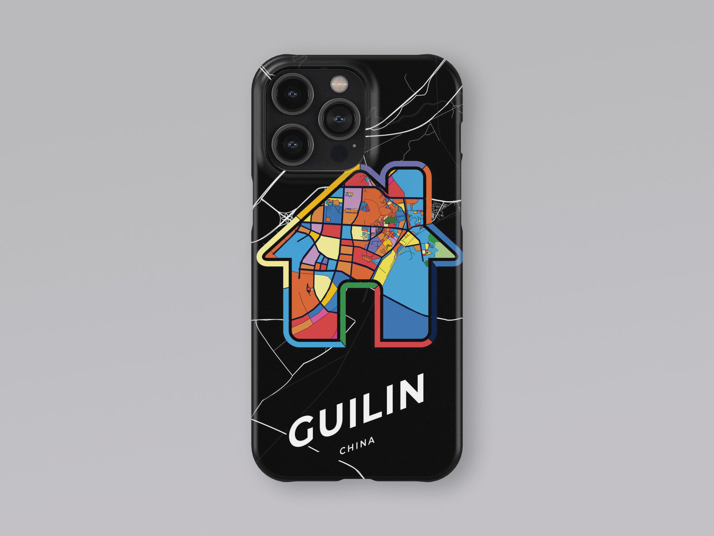 Guilin China slim phone case with colorful icon. Birthday, wedding or housewarming gift. Couple match cases. 3
