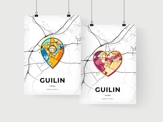 Guilin China art print for couples