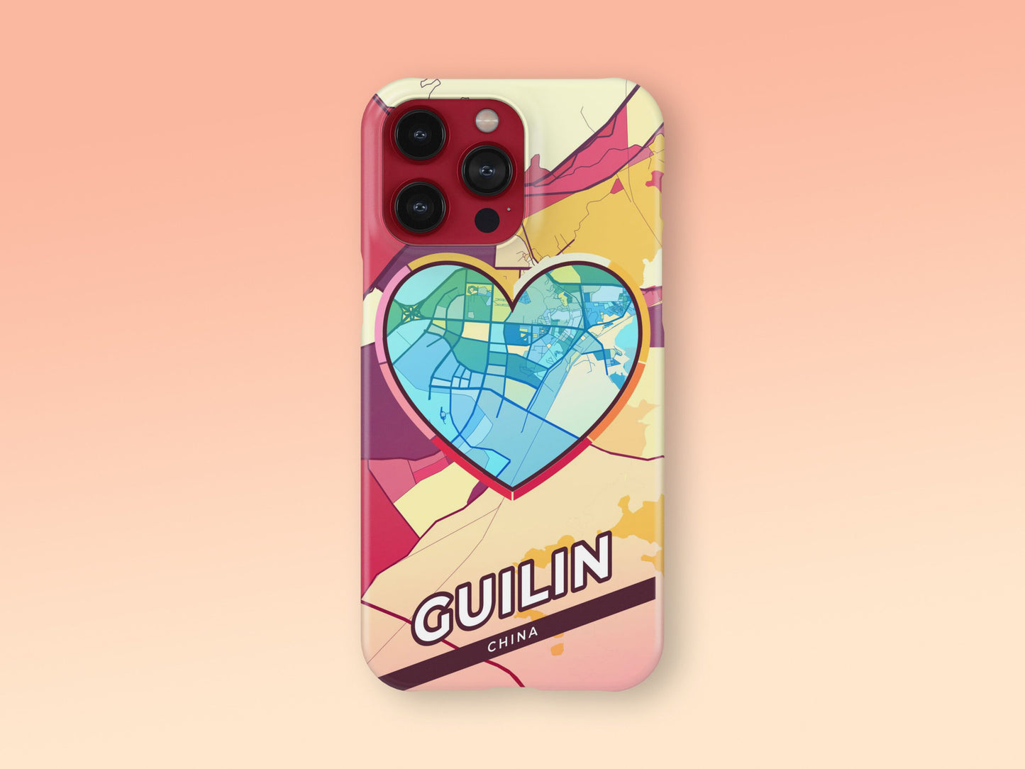 Guilin China slim phone case with colorful icon. Birthday, wedding or housewarming gift. Couple match cases. 2