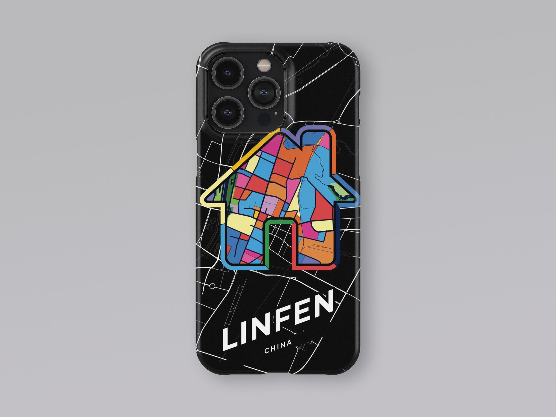 Linfen China slim phone case with colorful icon. Birthday, wedding or housewarming gift. Couple match cases. 3