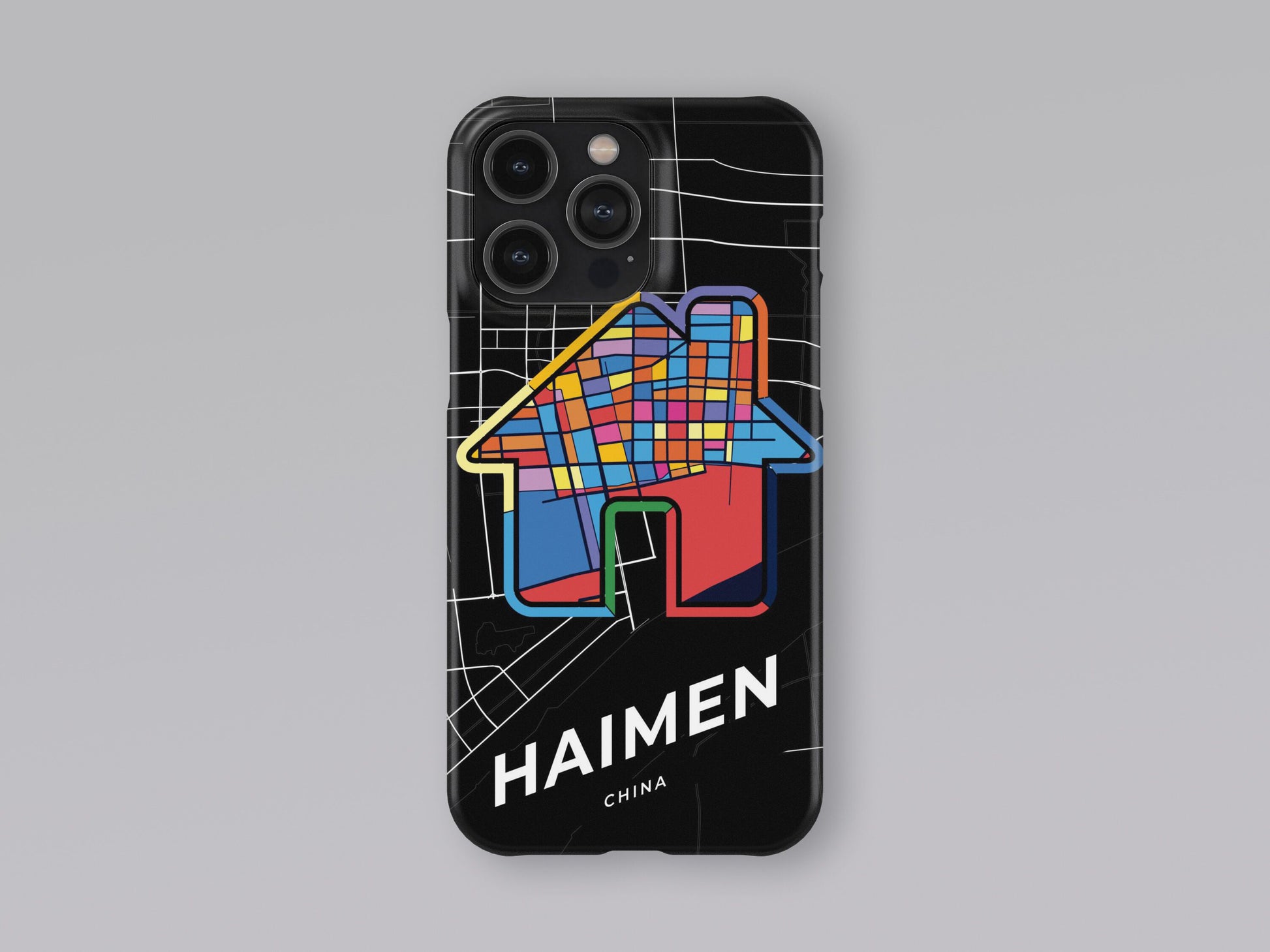 Haimen China slim phone case with colorful icon. Birthday, wedding or housewarming gift. Couple match cases. 3