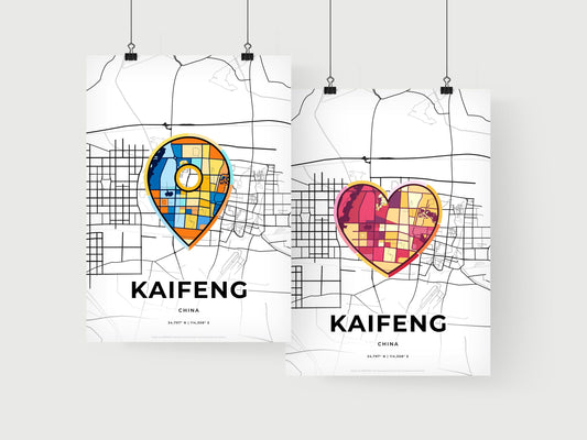Kaifeng China art print for couples
