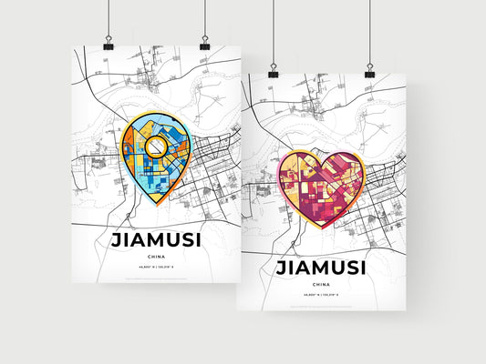 Jiamusi China art print for couples
