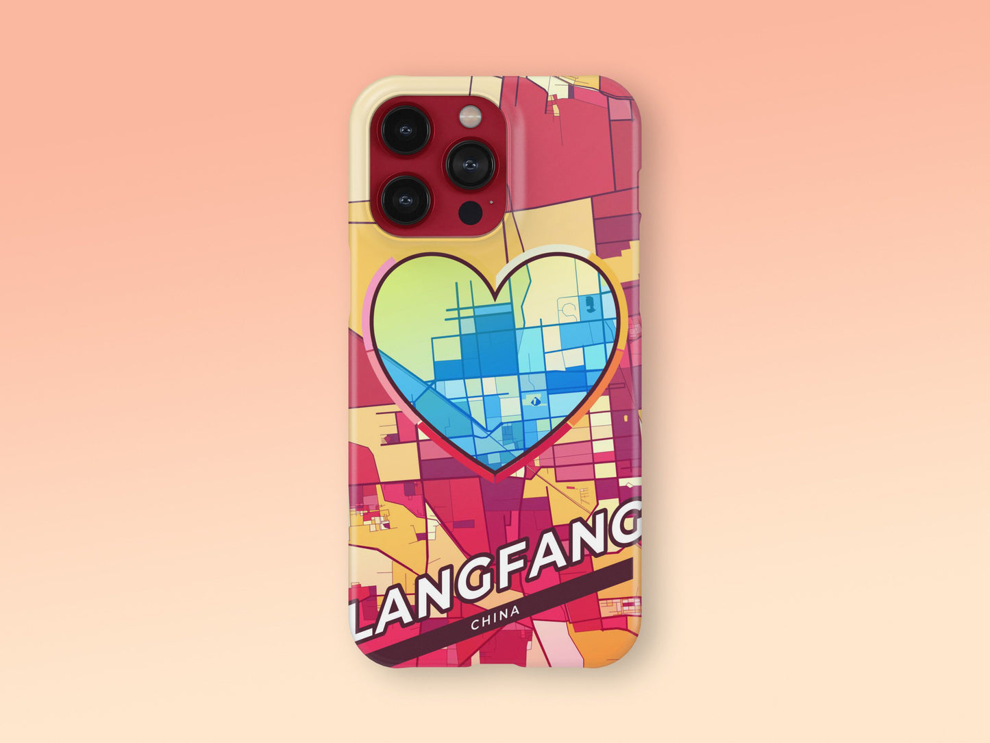 Langfang China slim phone case with colorful icon. Birthday, wedding or housewarming gift. Couple match cases. 2