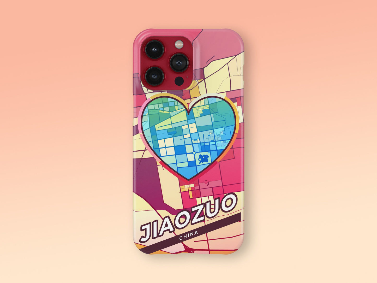 Jiaozuo China slim phone case with colorful icon. Birthday, wedding or housewarming gift. Couple match cases. 2