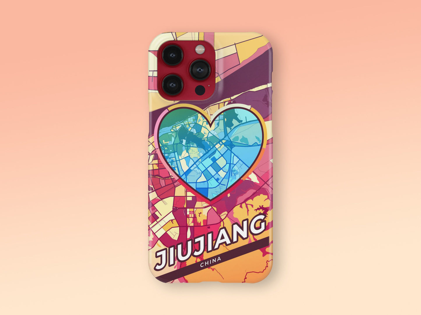 Jiujiang China slim phone case with colorful icon. Birthday, wedding or housewarming gift. Couple match cases. 2