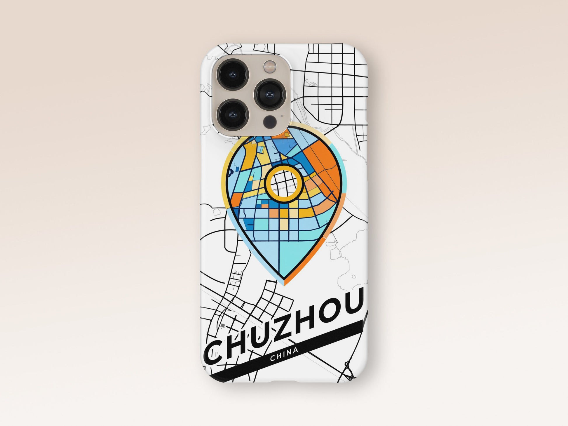 Chuzhou China slim phone case with colorful icon. Birthday, wedding or housewarming gift. Couple match cases. 1