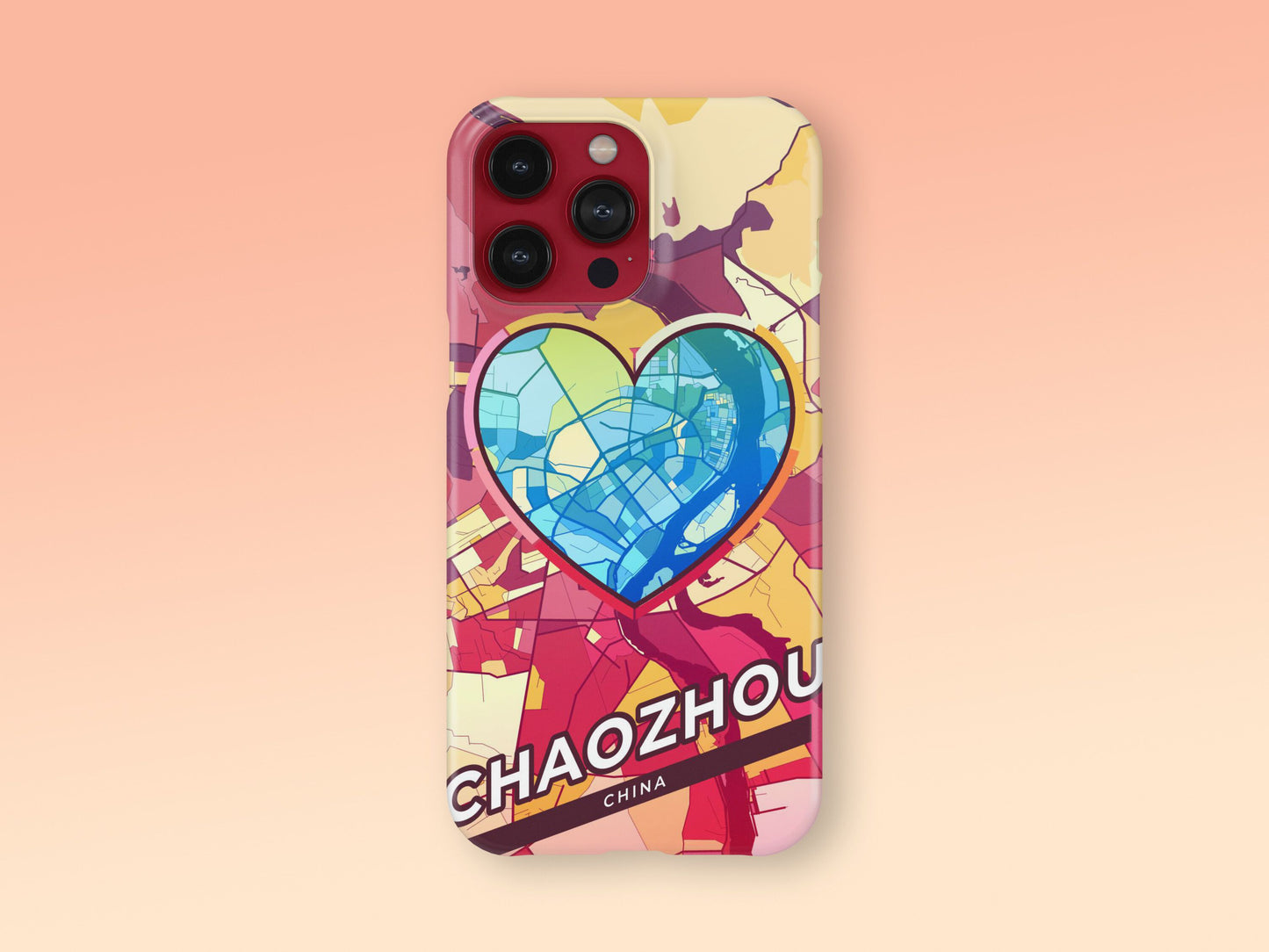 Chaozhou China slim phone case with colorful icon. Birthday, wedding or housewarming gift. Couple match cases. 2
