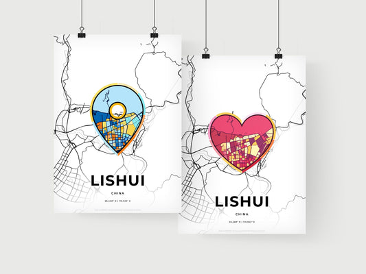 Lishui China art print for couples
