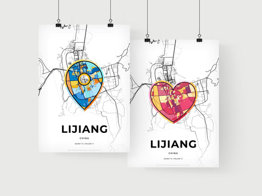 Lijiang China art print for couples