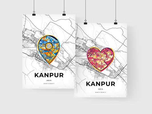 Kanpur India art print for couples