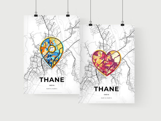 Thane India art print for couples