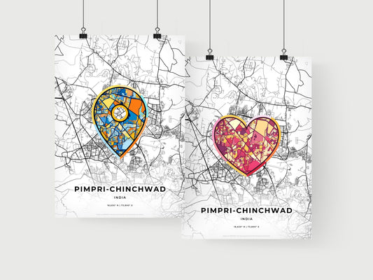 Pimpri-Chinchwad India art print for couples
