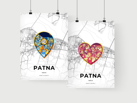Patna India art print for couples