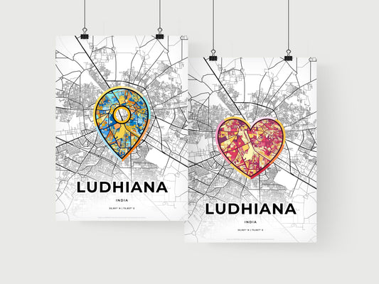 Ludhiana India art print for couples