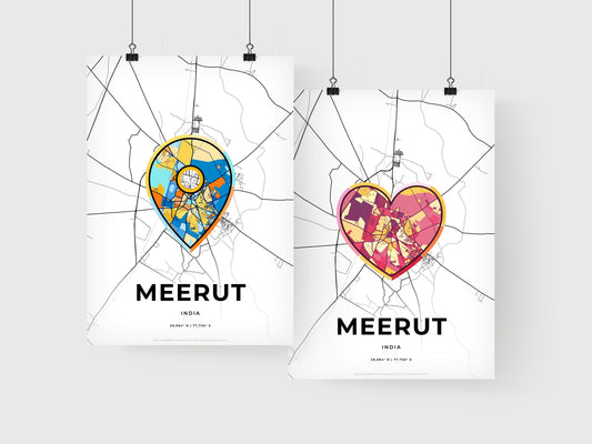 Meerut India art print for couples