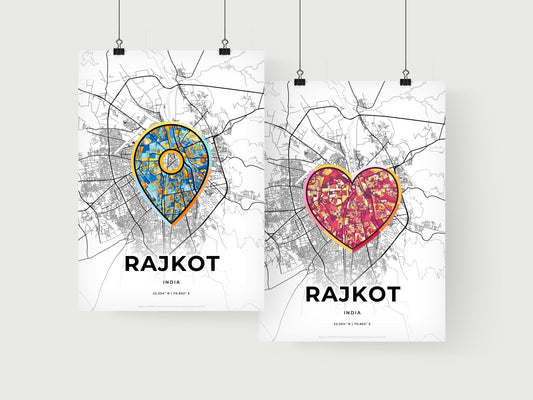 Rajkot India art print for couples