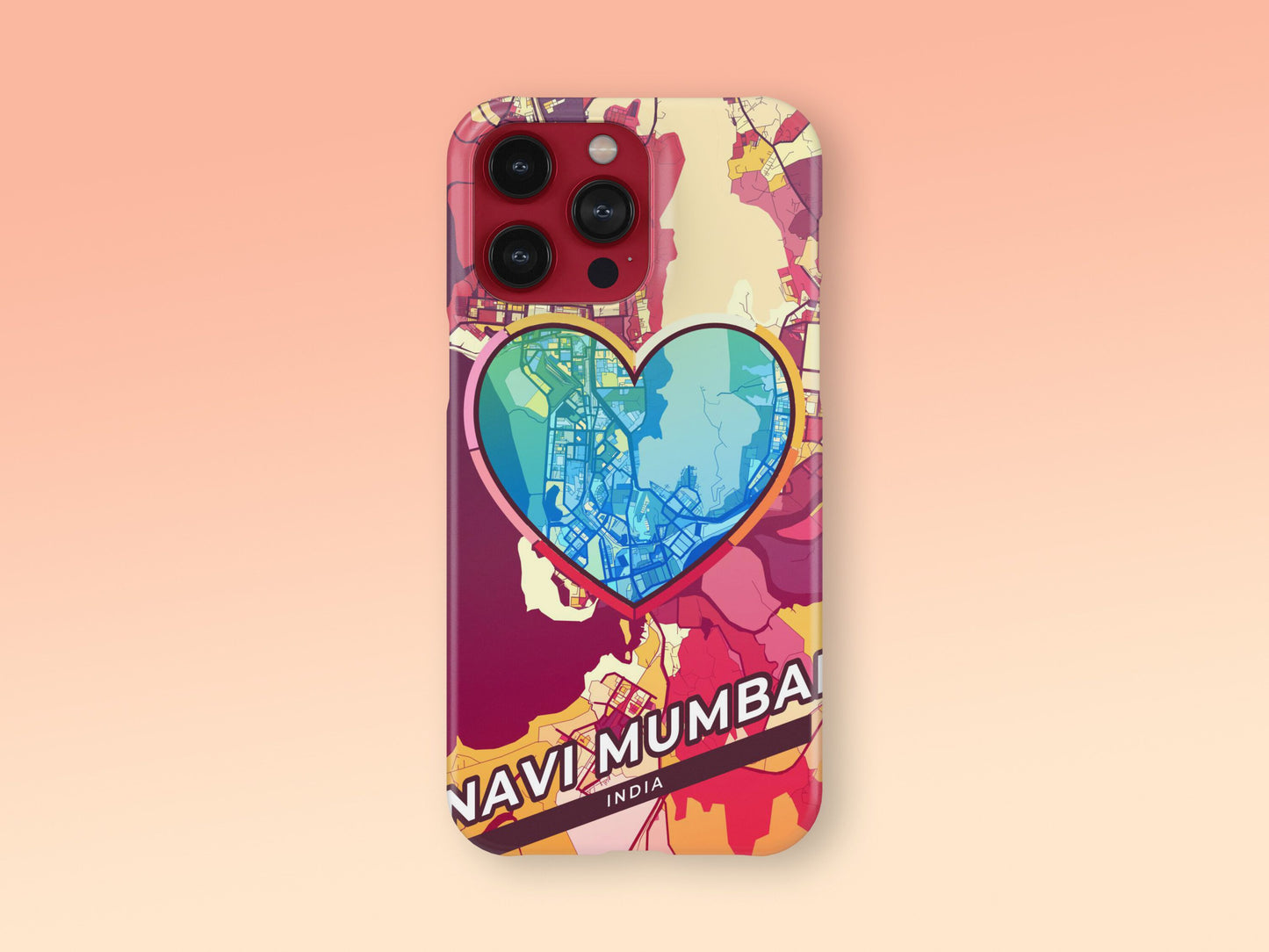 Navi Mumbai India slim phone case with colorful icon 2