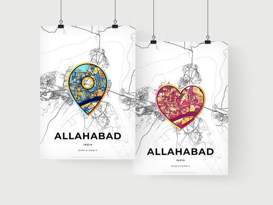 Allahabad India art print for couples