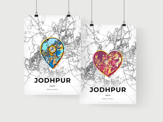 Jodhpur India art print for couples