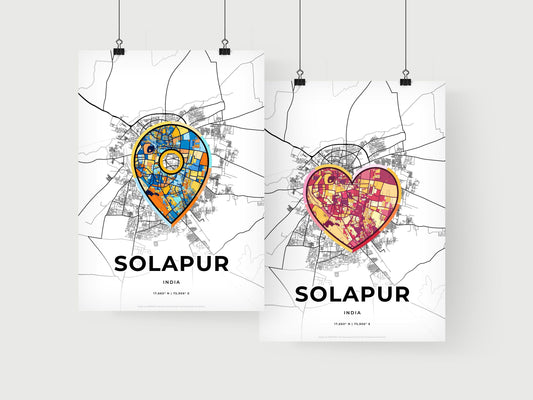 Solapur India art print for couples