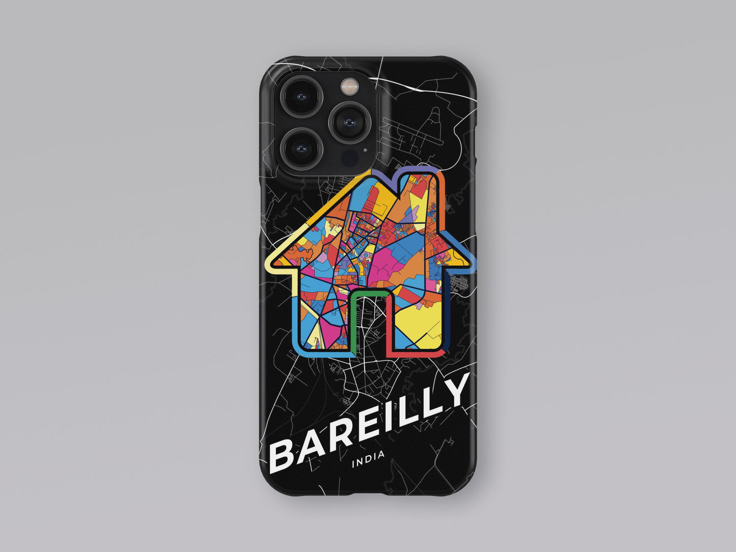 Bareilly India slim phone case with colorful icon. Birthday, wedding or housewarming gift. Couple match cases. 3