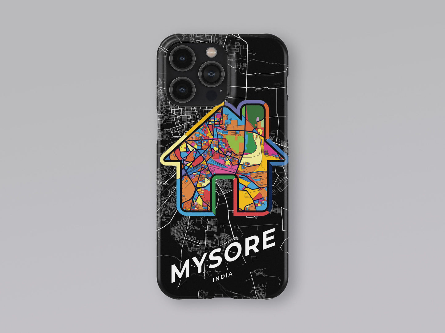 Mysore India slim phone case with colorful icon 3