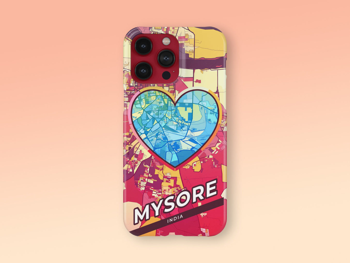 Mysore India slim phone case with colorful icon 2