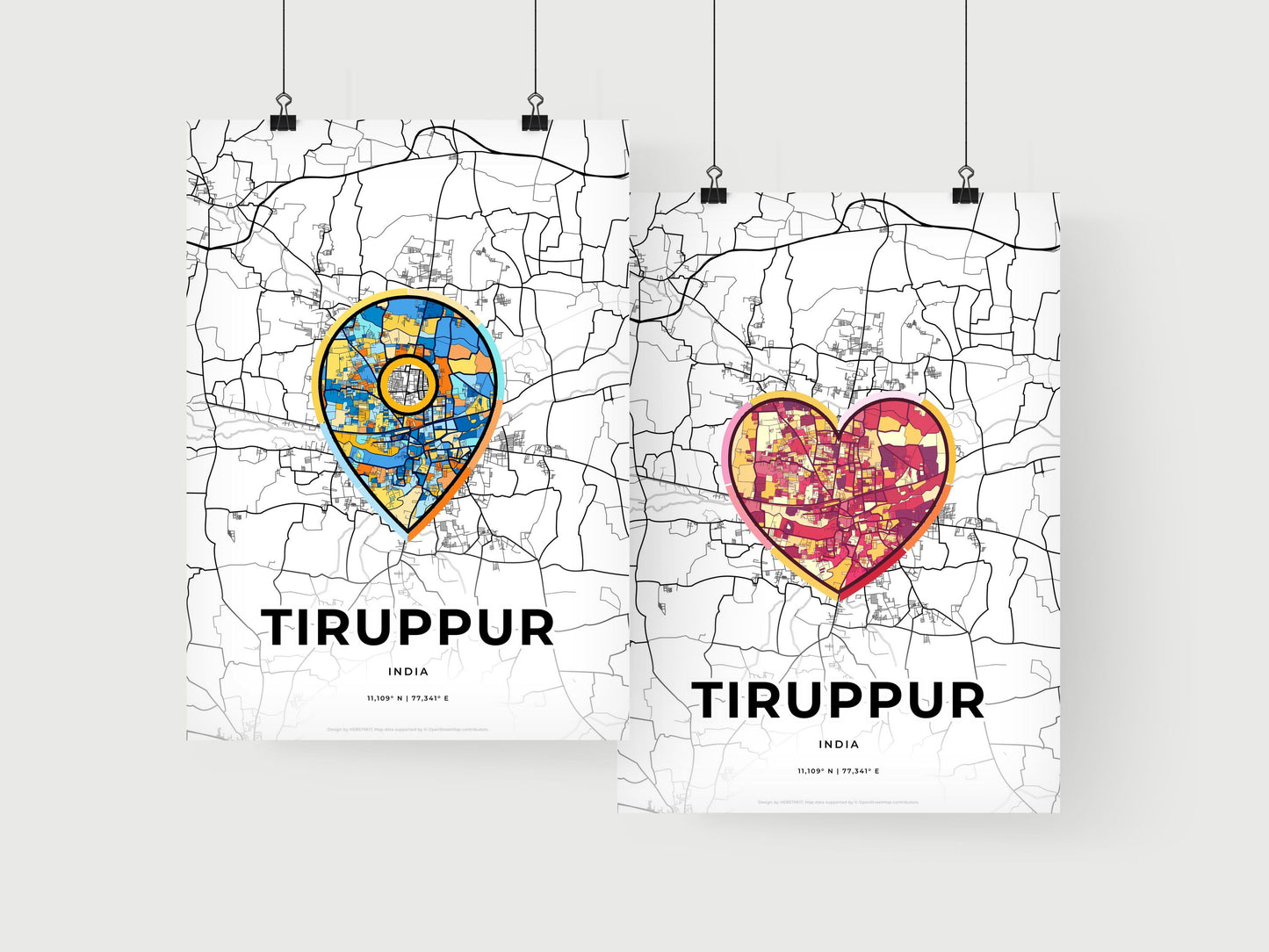 Tiruppur India art print for couples