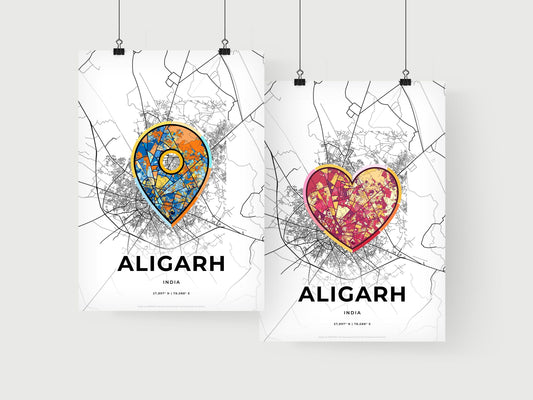 Aligarh India art print for couples