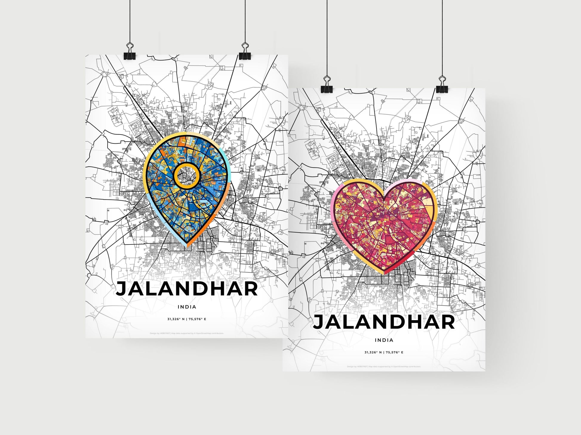 Jalandhar India art print for couples