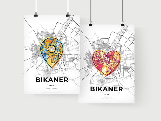 Bikaner India art print for couples