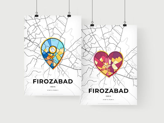Firozabad India art print for couples