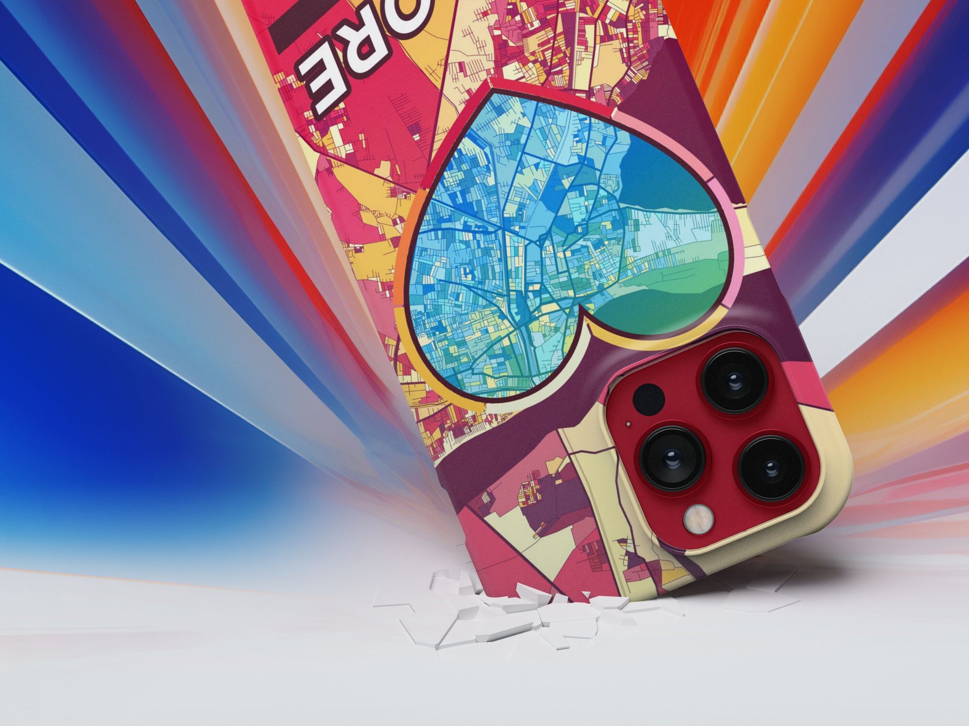 Nellore India slim phone case with colorful icon